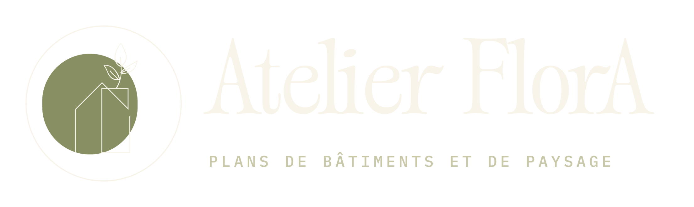 Atelier FlorA, plans de bâtiments et de paysage